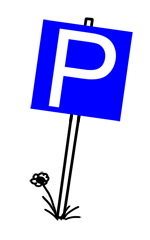 Parkplatzschild